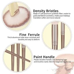 Professional 3-20PCS Makeup Brushes Set Soft Fluffy Foundation Eyeshadow Concealer Blending Blush Brush Kabuki Women Beauty Tool