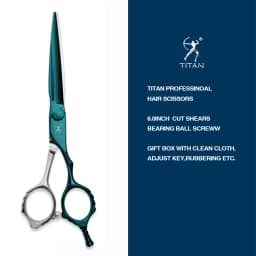 TITAN Professional Hair Scissors Barber Cutting Scissors Hairdressing Shear Salon ToolsATS314 Stainless Steel