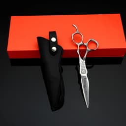 Professional Barber Scissors VG10 Steel 6.2 Inch 3D Carved Handle High-End Salon Hairdressing Sharp And Durable Cutting Tools