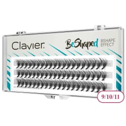 Clavier Beshaped Eyelashes Set Extraordinary Natural Tuft Lash Synthetic Silk Softer Cluster Eyelash 10 Boxes Per Set