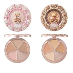 FLOWER KNOWS THE SWEETIE BEAR 4-Color Concealer Brighten Palette Covering Dark Circles Full Coverage Contouring Foundation