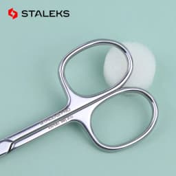1pc STALEKS Expert 50-2 Stainless Steel Eyebrow Scissors Curve Mouth Exfoliating Hair Removal Trimmer Nail Care Tools