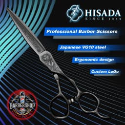 HISADA Hairdressing Scissors 6.0 Inch VG10 Steel Grade Scissors Pattern Professional Hair Salon Top Professional Scissor
