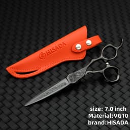 HISADA Hairdressing Scissors 6.0 Inch VG10 Steel Grade Scissors Pattern Professional Hair Salon Top Professional Scissor