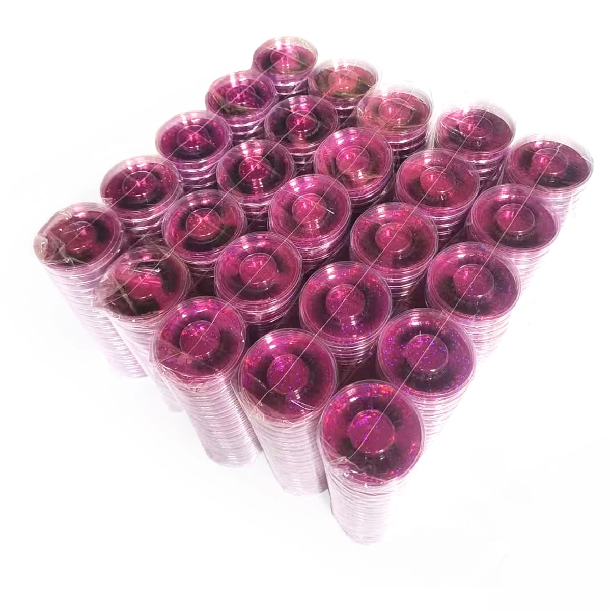 Wholesal 50Pairs Cat Eye Lashes Natural long Mixed Style Curling Fluffy Eyelashes Reusable Portable Individual Packing Faux Lash