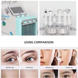 AOKO 6 in 1 Professional Beauty Facial Machine Hydra Aqua Deep Cleaning Skin Care Device H2-O2 Hydro Dermabrasion RF Bio-lifting