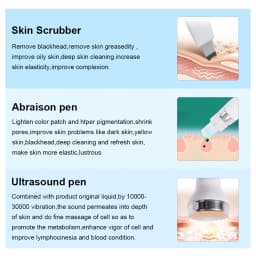 AOKO 6 in 1 Professional Beauty Facial Machine Hydra Aqua Deep Cleaning Skin Care Device H2-O2 Hydro Dermabrasion RF Bio-lifting
