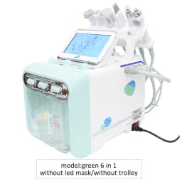 AOKO 6 in 1 Professional Beauty Facial Machine Hydra Aqua Deep Cleaning Skin Care Device H2-O2 Hydro Dermabrasion RF Bio-lifting