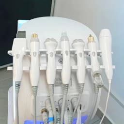 New 7 In 1 Smart Facial Cleansing Skin Analyze Deep Pore Vacuum Hydra Lift Anti-aging Beauty Machine Ice Blue