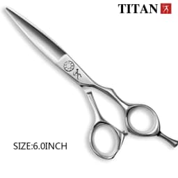 Titan Professional Hair Scissors Barber Tool Beard Ball Screw Hand Made Sharp VG10 Steel Hair Cutting Slicing Scissors