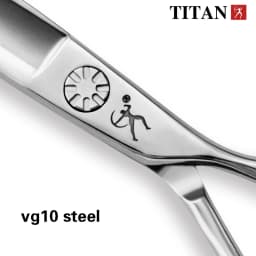 Titan Professional Hair Scissors Barber Tool Beard Ball Screw Hand Made Sharp VG10 Steel Hair Cutting Slicing Scissors