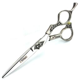 Retro professional barber shop hairdressing scissors 6.0 440c 7 inch hair cutting thinning shears kit tesoura makas barbearia