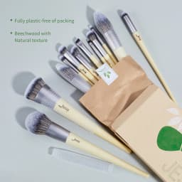 Jessup Makeup Brushes Set Premium Synthetic Foundation Powder Angled Concealer Blending Eyeshadow Duo Eyebrow Brush Makeup T327