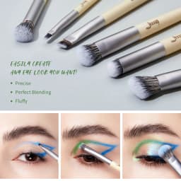 Jessup Makeup Brushes Set Premium Synthetic Foundation Powder Angled Concealer Blending Eyeshadow Duo Eyebrow Brush Makeup T327