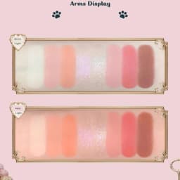 Flower Knows Never's Shop Collection 8 Color Glitter Eyeshadow Palette High Pigmented Eye Makeup Matte Shimmer Eye Shadow Pallte