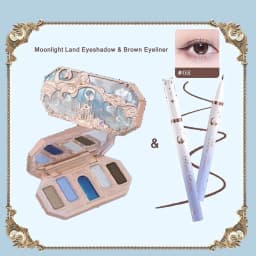 Flower Knows Never's Shop Collection 8 Color Glitter Eyeshadow Palette High Pigmented Eye Makeup Matte Shimmer Eye Shadow Pallte