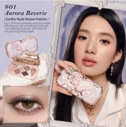 Flower Knows Never's Shop Collection 8 Color Glitter Eyeshadow Palette High Pigmented Eye Makeup Matte Shimmer Eye Shadow Pallte