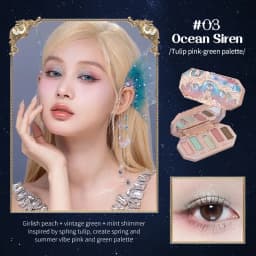 Flower Knows Never's Shop Collection 8 Color Glitter Eyeshadow Palette High Pigmented Eye Makeup Matte Shimmer Eye Shadow Pallte