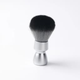 YAQI Aluma Heavy Metal Handle Timber Wolf Synthetic Hair Tuxedo Knot Shaving Brush for Mens Shave
