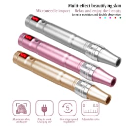 Professional Wireless Microneedling Pen Electric Derma Pen Mute Rechargeable Facial Beauty Face Body Skin Rejuvenation Repair