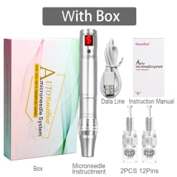 Professional Wireless Microneedling Pen Electric Derma Pen Mute Rechargeable Facial Beauty Face Body Skin Rejuvenation Repair