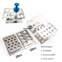 Syringe Holder Foldable Autoclavable Syringe Racks Liposuction Syringe Tray 10CC 20cc 50cc Display Racks