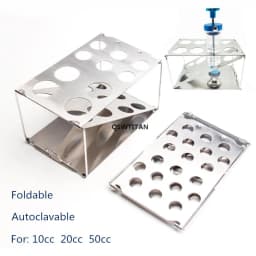 Syringe Holder Foldable Autoclavable Syringe Racks Liposuction Syringe Tray 10CC 20cc 50cc Display Racks