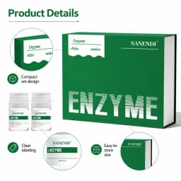 SANENDI Enzyme Skin Care Kit Active Enzyme Complex Ampoule Set Facial Smoothing Contour Care Professional Skin Concentrate 10g