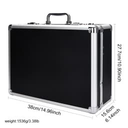 Professional Barber Suitcase - Hard Aluminum Travel Case with Password Lock for Hairdresser/Barber Tools, Storage Organizer Box