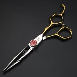 XUANFENG 6-inch CNC process hair scissors, ruby screws, hairdresser cutting scissors and thinning scissors