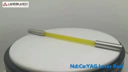 Nd:Ce:YAG Laser Rod With Stainless Steel Hoop For Q-Switch Laser Tattoo Removal Handpiece