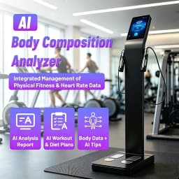 AI Smart Professional 3D Whole Body Health Scanner Touch Screen Body Composition Analyzer Weight Scale
