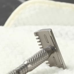 YAQI Ghost 90DC Cross Grain Pattern Titanium Light Weight Safety Razor