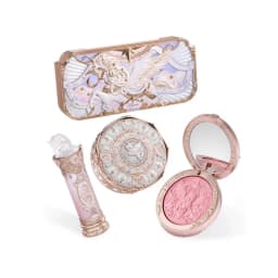 Flower Knows Knight Unicorn Collection Gift Set Makeup Palette Mirror Lipstick Blush Loose Setting Powder Kit De Maquillaje