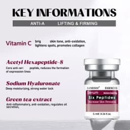 SANENDI AQUA Series Korean Skin Care Hyaluronic Acid Serum Peptides Vitamin C Essence Smoothing Moisturizes Liquid Facial Care