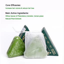 SEVEN GREEN Natural Herbal Shampoo Bar - for Gray Hair Reversa, Hair Volume & Oil Control Relieve Itching