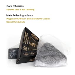 SEVEN GREEN Natural Herbal Shampoo Bar - for Gray Hair Reversa, Hair Volume & Oil Control Relieve Itching