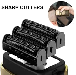 Hatteker Vintage Style Electric Shaver for Men LED Display USB Rechargeable Foil Razor with Cleaning Brush & Storage Case