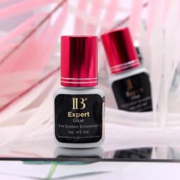 10 Bottles IBeauty Expert Glue Eyelash Extensions Korea Original IB Wine Red Cap Lash False Eyelash Adhesive 5ml Quick Dry Time