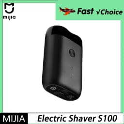 2026 MIJIA Electric Shaver S100 IPX7 Waterproof 7200RPM Dual Floating Head Wet/Dry Shaving Type-C Fast Charge 90min USB Razor