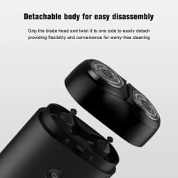 2026 MIJIA Electric Shaver S100 IPX7 Waterproof 7200RPM Dual Floating Head Wet/Dry Shaving Type-C Fast Charge 90min USB Razor