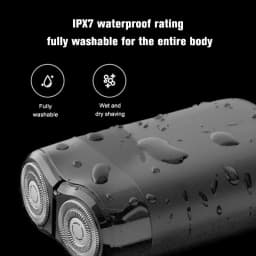 2026 MIJIA Electric Shaver S100 IPX7 Waterproof 7200RPM Dual Floating Head Wet/Dry Shaving Type-C Fast Charge 90min USB Razor