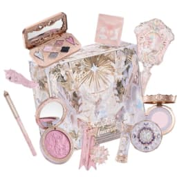 Flower Knows Knight Unicorn Makeup Gift Set Lipstick Blush Cloud Setting Powder Starlight Eyeshadow,Cosmetics Kit Gift Box