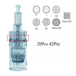 50Pcs 11/16/24/36/42pins Nano Disposable Replacement Cartridges Needles For Dr. Pen M8/M7S - Needle Length 0.25mm