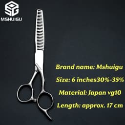 ATS314 Steel 6.3' Professional Hairdressing Scissors Barber Shears for Salon Stylists, Ultra-Sharp & Durable Mshuigu