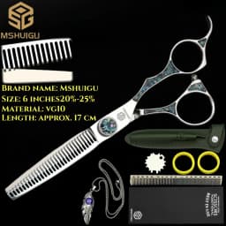 ATS314 Steel 6.3' Professional Hairdressing Scissors Barber Shears for Salon Stylists, Ultra-Sharp & Durable Mshuigu