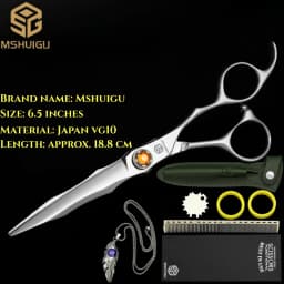 ATS314 Steel 6.3' Professional Hairdressing Scissors Barber Shears for Salon Stylists, Ultra-Sharp & Durable Mshuigu