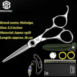 ATS314 Steel 6.3' Professional Hairdressing Scissors Barber Shears for Salon Stylists, Ultra-Sharp & Durable Mshuigu