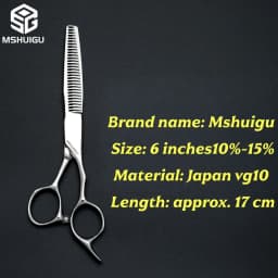 ATS314 Steel 6.3' Professional Hairdressing Scissors Barber Shears for Salon Stylists, Ultra-Sharp & Durable Mshuigu