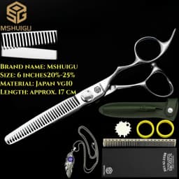 ATS314 Steel 6.3' Professional Hairdressing Scissors Barber Shears for Salon Stylists, Ultra-Sharp & Durable Mshuigu